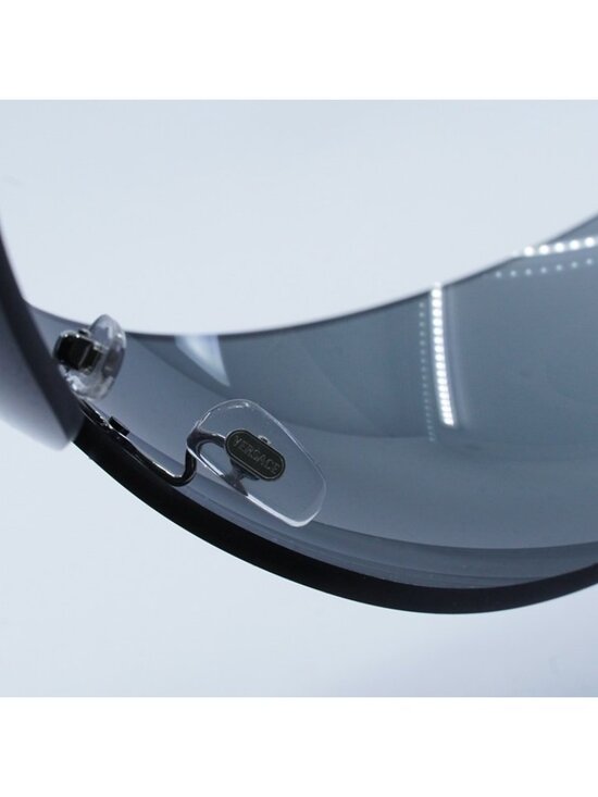 Versace VE2054 100187 Sunglasses Gunmetal Shield Frame, Dark Grey Lenses main image 5